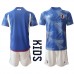 Tanie Strój piłkarski Japonia Koszulka Podstawowej dla dziecięce MŚ 2022 Krótkie Rękawy (+ szorty)